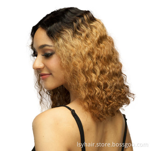 Wholesale Ombre Deep Curly Sangita  Brazilian Human  Hair In China, Human Hair Cheap Brazilian Hair Weave in Angola